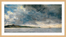 John Constable Print, Coastal Scene with Cliffs (ca in an oak frame