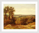 John Constable Print, Dedham Vale (1802) in a white frame