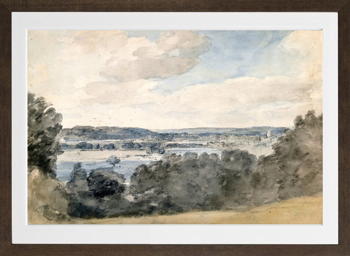 John Constable Print, Dedham Vale, Suffolk, from near East Bergholt (c in a brown frame