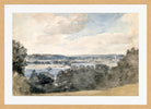 John Constable Print, Dedham Vale, Suffolk, from near East Bergholt (c in an oak frame