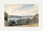 John Constable Print, Dedham Vale, Suffolk, from near East Bergholt (c with an off-white border for rolled canvas