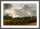John Constable Print, East Bergholt (ca in a dark grey frame