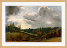 John Constable Print, East Bergholt (ca in an oak frame