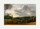 John Constable Print, East Bergholt (ca with an off-white border for rolled canvas