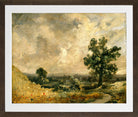 John Constable Print, English Landscape in a brown frame