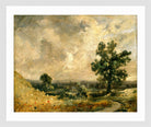 John Constable Print, English Landscape in a white frame