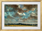 John Constable Print, Extensive Landscape with Grey Clouds (ca in a gold frame