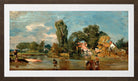 John Constable Print, Flatford Mill in a brown frame