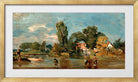 John Constable Print, Flatford Mill in a gold frame