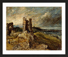 John Constable Print, Hadleigh Castle (1828-1829) in a black frame