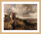 John Constable Print, Hadleigh Castle, The Mouth of the Thames–Morning after a Stormy Night (1829) in an oak frame