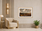 John Constable Print, Hampstead Heath (1825-1830) displayed in an Art Deco interior