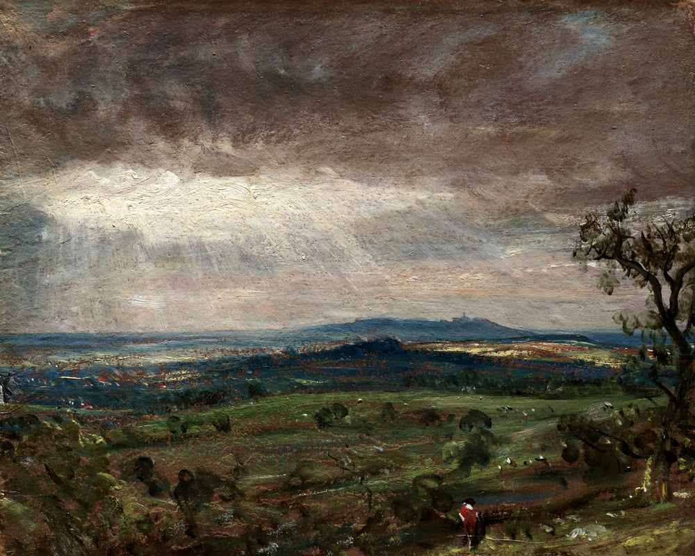 John Constable Print, Hampstead Heath, Looking Toward Harrow (1821-1822) as an unframed print