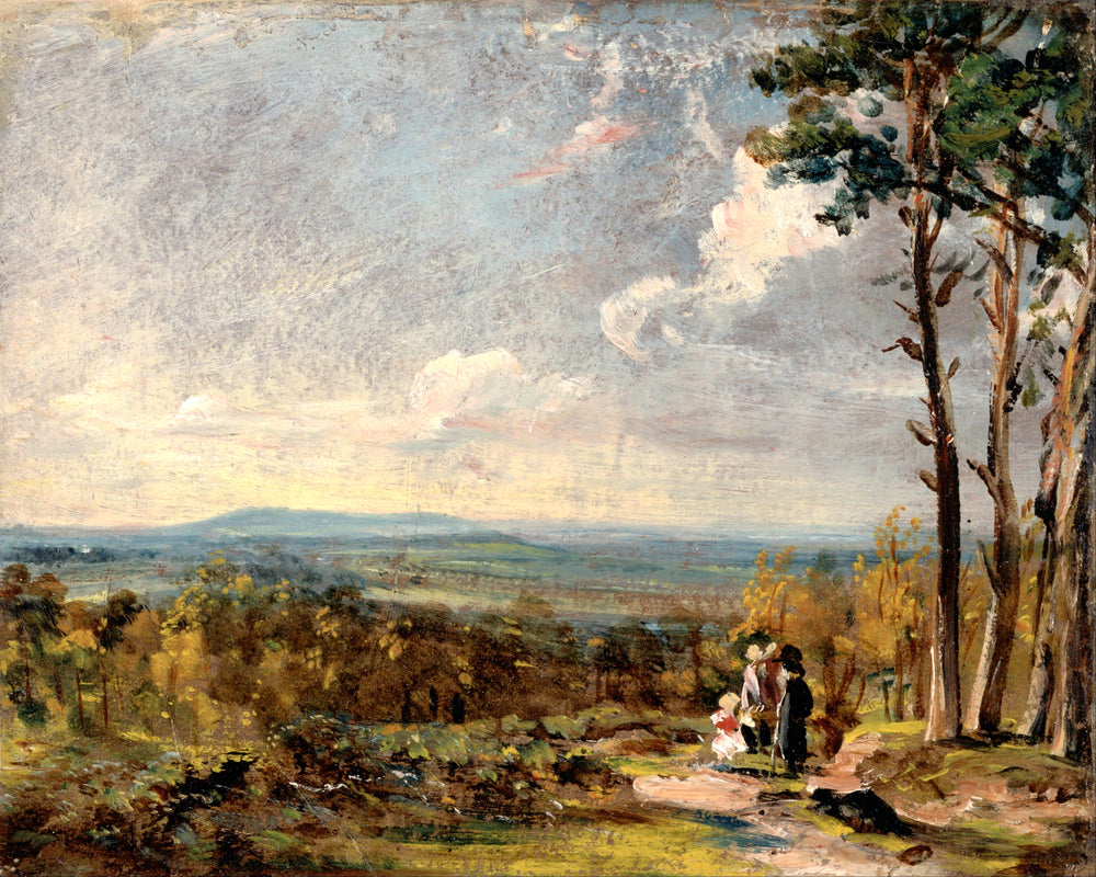 John Constable Print, Hampstead Heath Looking Towards Harrow (1821) as an unframed print