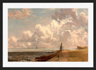 John Constable Print, Harwich- The Low Lighthouse and Beacon Hill (ca in a black frame