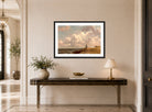 John Constable Print, Harwich- The Low Lighthouse and Beacon Hill (ca displayed above a console table