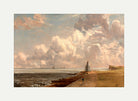 John Constable Print, Harwich- The Low Lighthouse and Beacon Hill (ca with an off-white border for rolled canvas