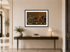 John Constable Print, Horse and Cart (ca displayed above a console table