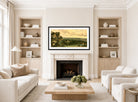 John Constable Print, Landscape (c displayed in a Scandinavian living room
