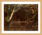 John Constable Print, Landscape (The Lock) (1820-25) in an oak frame