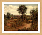 John Constable Print, Lane near Dedham (1802) in an oak frame