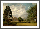 John Constable Print, Malvern Hall, Warwickshire (1820 - 1821) in a dark grey frame