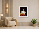 John Constable Print, Mary Freer (1809) displayed in an Art Deco interior