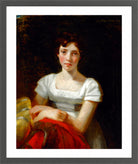 John Constable Print, Mary Freer (1809) in a dark grey frame