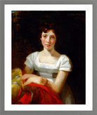 John Constable Print, Mary Freer (1809) in a light grey frame