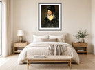 John Constable Print, Mrs. James Pulham Sr. (Frances Amys, ca displayed above a bed