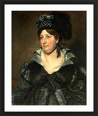 John Constable Print, Mrs. James Pulham Sr. (Frances Amys, ca in a black frame