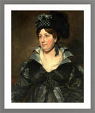 John Constable Print, Mrs. James Pulham Sr. (Frances Amys, ca in a light grey frame