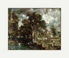 John Constable Print, On the River Stour with an off-white border for rolled canvas
