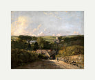 John Constable Print, Osmington Village (1816-1817) with an off-white border for rolled canvas