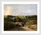 John Constable Print, Osmington Village (1816-1817) in a white frame
