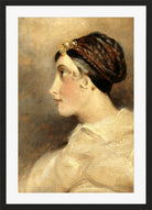 John Constable Print, Portrait Of A Lady in a black frame
