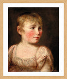 John Constable Print, Portrait of Eliza Lewis in an oak frame