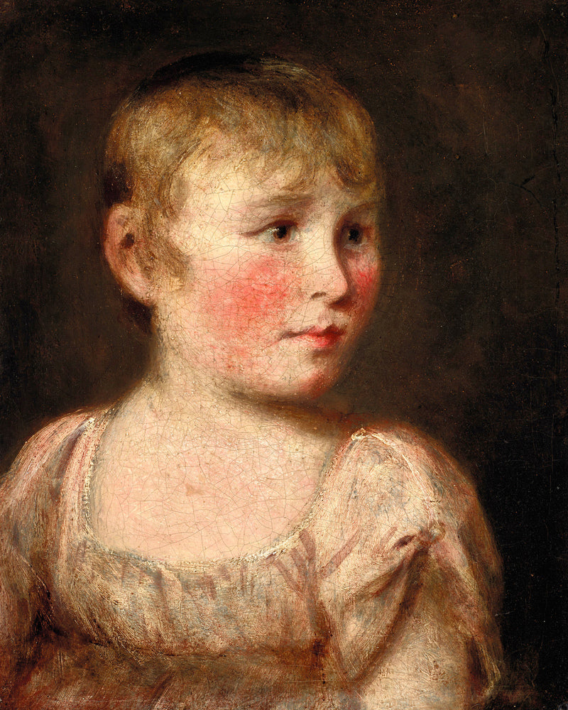 John Constable Print, Portrait of Eliza Lewis as an unframed print