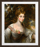 John Constable Print, Portrait Of Elizabeth, Lady Croft (1754-1815) in a brown frame