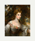 John Constable Print, Portrait Of Elizabeth, Lady Croft (1754-1815) with an off-white border for rolled canvas