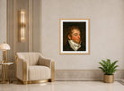 John Constable Print, Portrait of William Travis (c displayed in an Art Deco interior