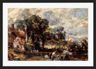 John Constable Print, Sketch for ‘The Haywain’ (ca in a black frame