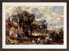 John Constable Print, Sketch for ‘The Haywain’ (ca in a brown frame
