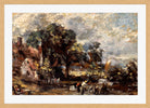 John Constable Print, Sketch for ‘The Haywain’ (ca in an oak frame