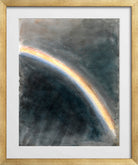 John Constable Print, Sky Study with Rainbow (1827) in a gold frame