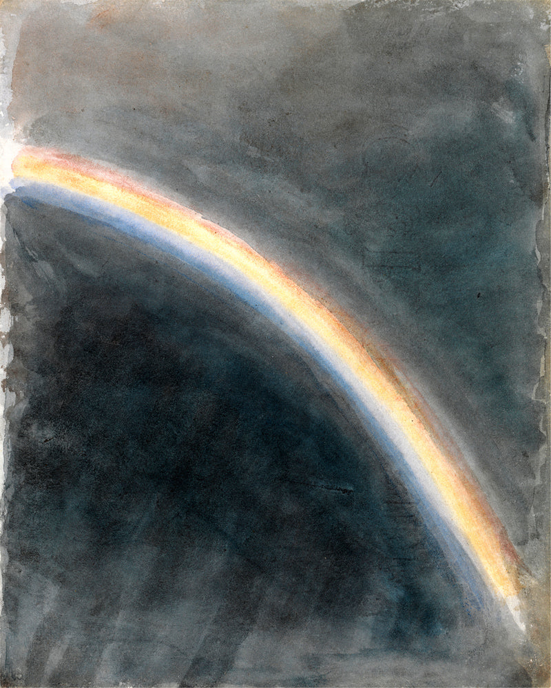John Constable Print, Sky Study with Rainbow (1827) as an unframed print