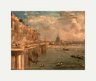 John Constable Print, Somerset House Terrace from Waterloo Bridge (ca with an off-white border for rolled canvas