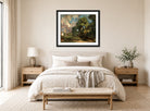 John Constable Print, Stoke-by-Nayland (ca displayed above a bed