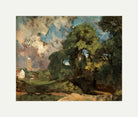 John Constable Print, Stoke-by-Nayland (ca with an off-white border for rolled canvas