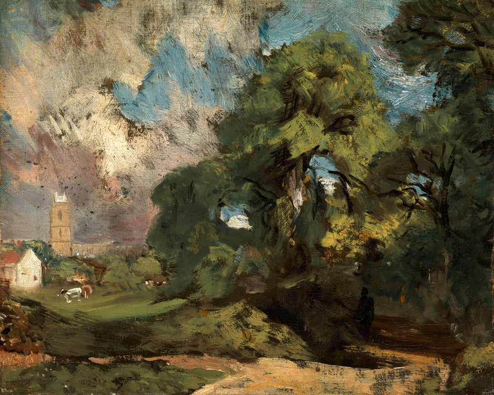 John Constable Print, Stoke-by-Nayland (ca as an unframed print